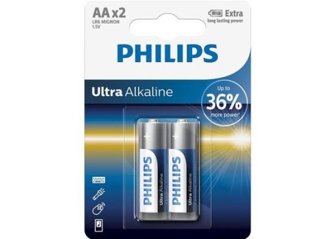 Patarei Philips LR6E AA 2 tk Ultra Alkaline