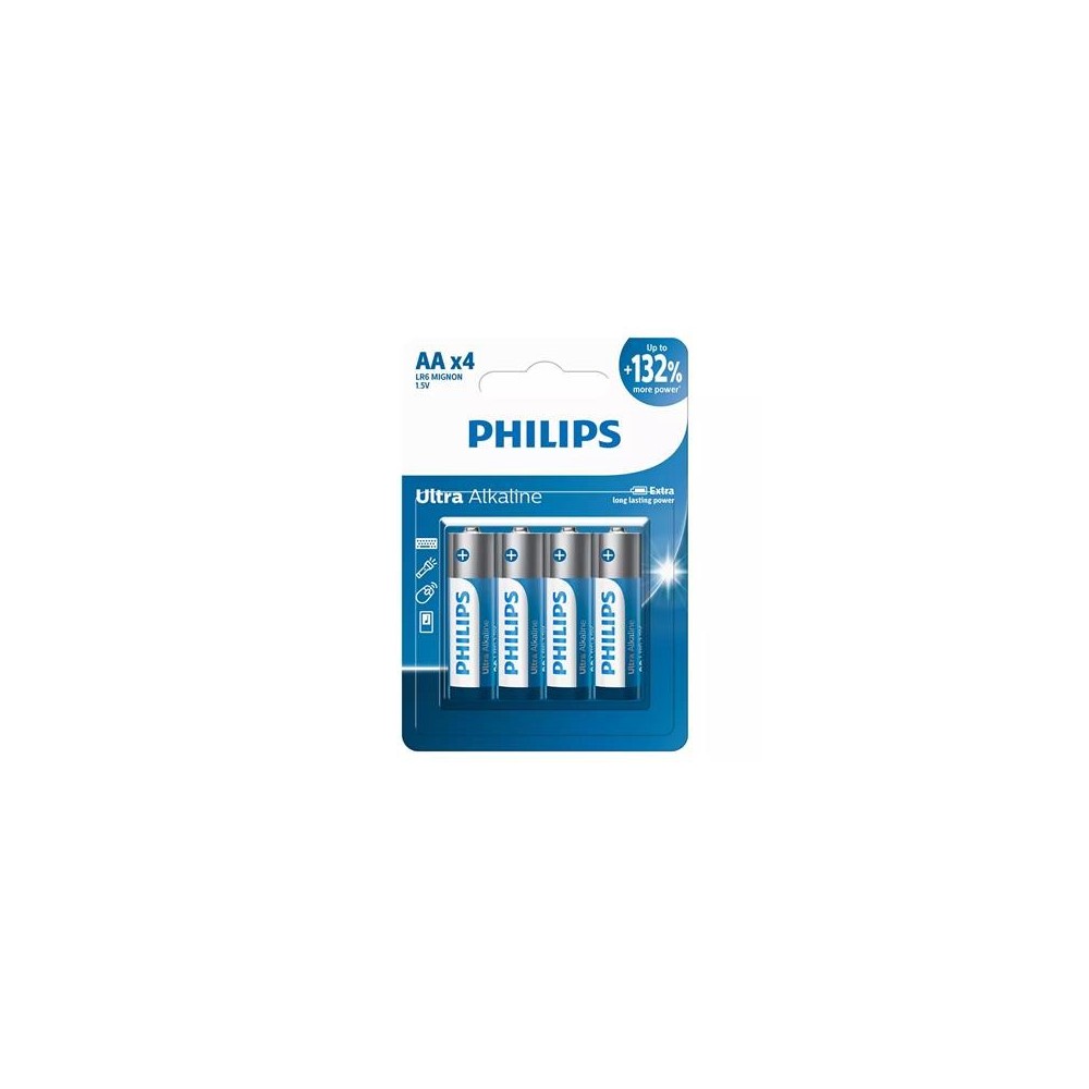 Patarei Philips LR6E AA 4 tk Ultra Alkaline