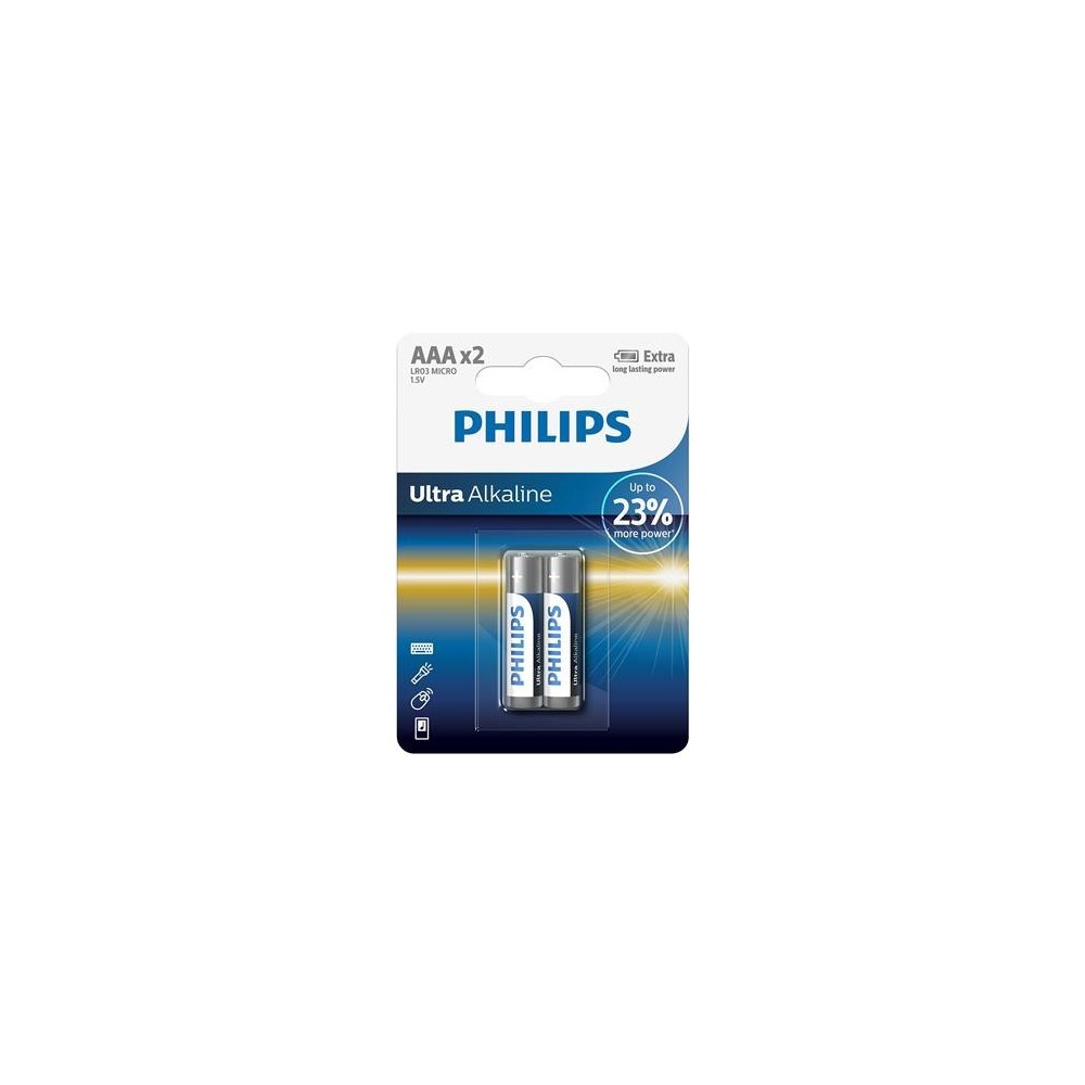 Patarei Philips LR03E AAA 2 tk Ultra Alkaline