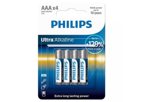 Patarei Philips LR03E AAA 4 tk Ultra Alkaline