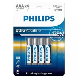 Patarei Philips LR03E AAA 4 tk Ultra Alkaline