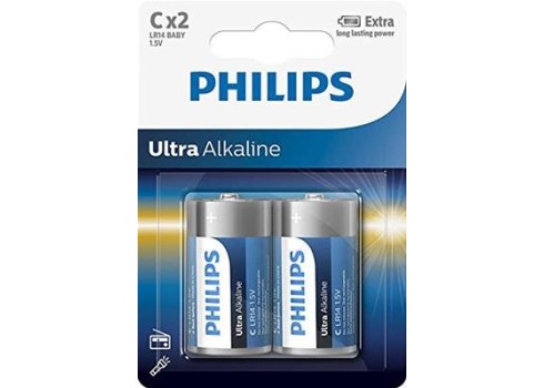 Patarei Philips LR14E C  2 tk Ultra Alkaline