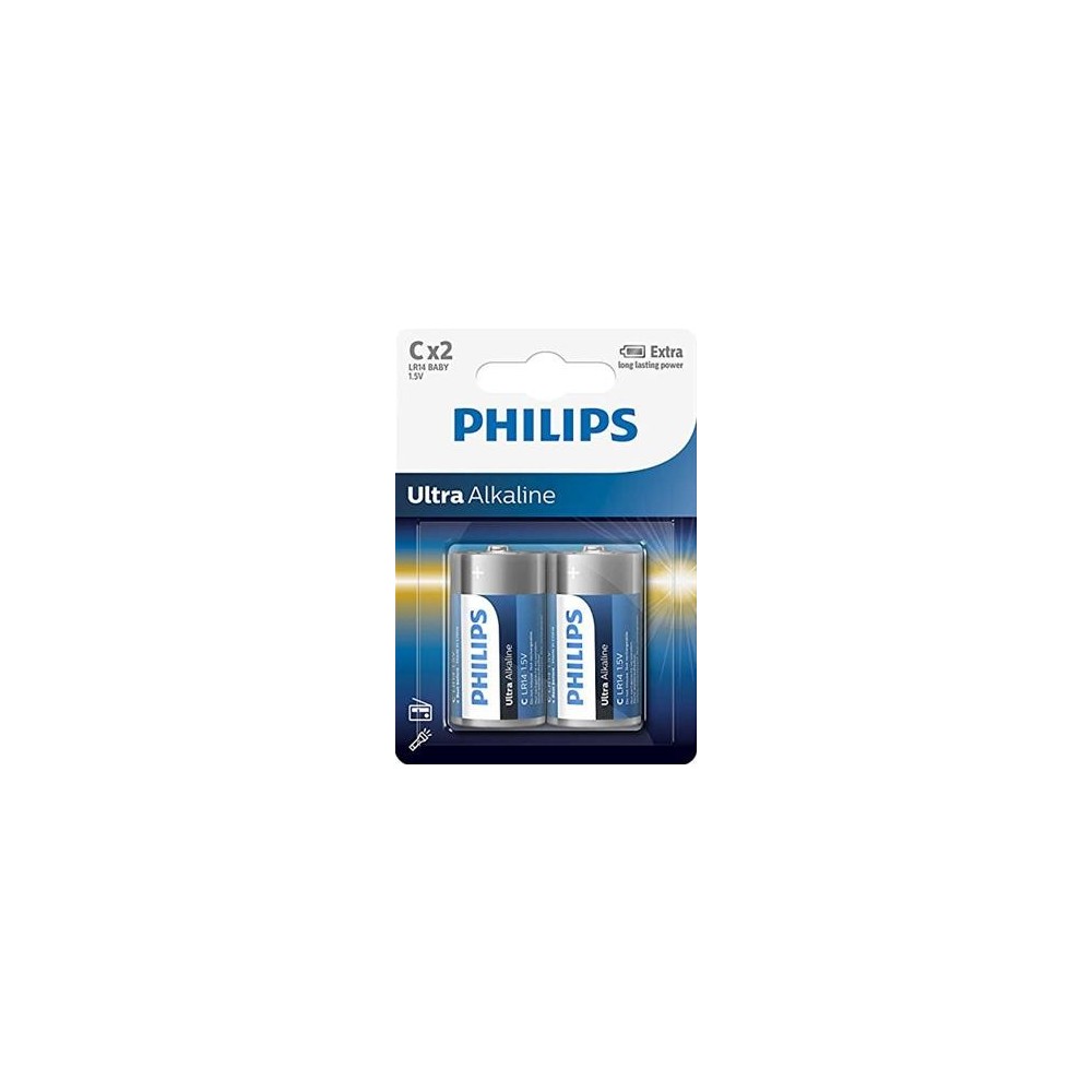 Patarei Philips LR14E C  2 tk Ultra Alkaline