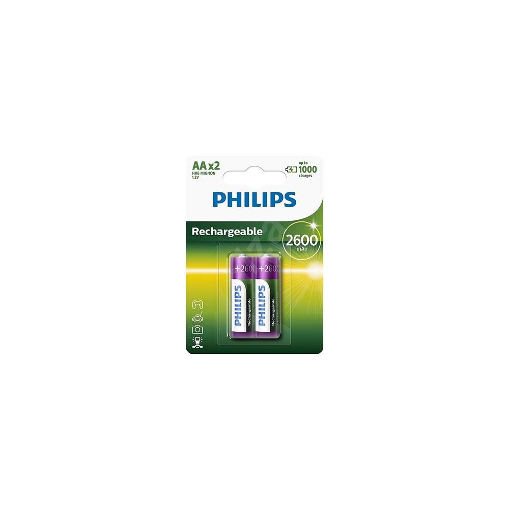 Akupatarei Philips AA 2600mAh 2 tk
