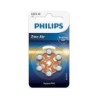 Patarei Philips ZA13 1.4 V 6 tk Zinc Air PR48