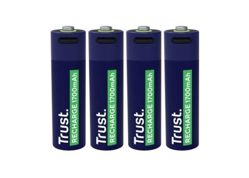 Akupatarei Trust AA USB-C 4-pack
