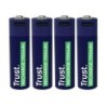 Akupatarei Trust AA USB-C 4-pack