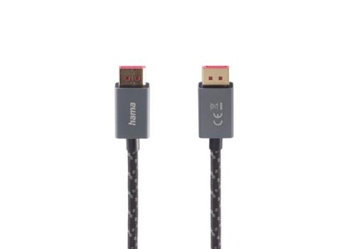 Kaabel Hama DisplayPort 1.4, 2m, kullatud