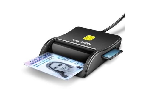 ID-smart card reader Axagon USB-A 4-slots