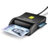ID-smart card reader Axagon USB-A 4-slots