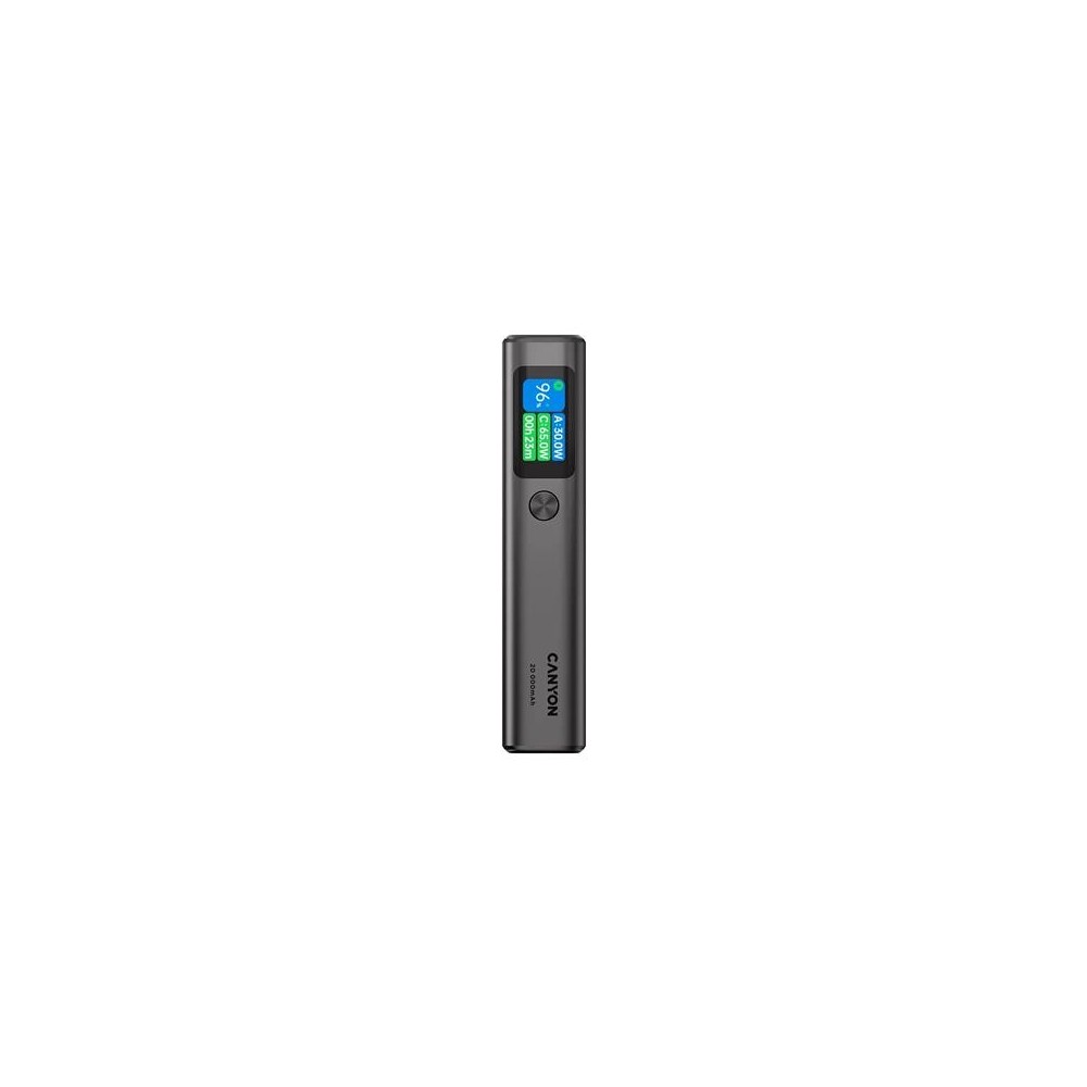 Power bank Canyon 20000mAh 130W TFT, Dark Grey
