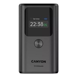 Power bank Canyon 10000mAh 30W TFT, Dark Grey