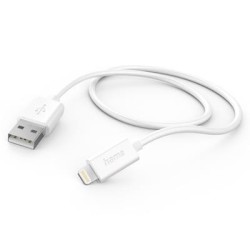 Kaabel Hama USB A - Lightning, 1m, valge