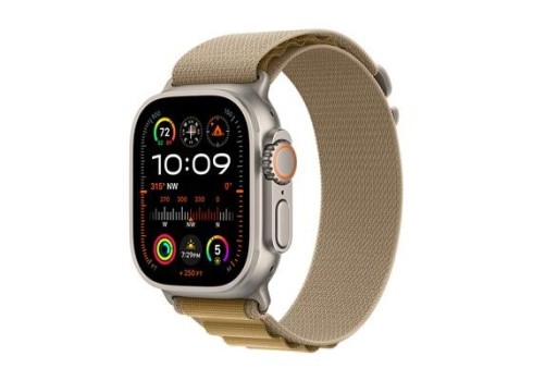 Watch Ultra 2 LTE 49mm Ti + Tan Alpine Loop - M