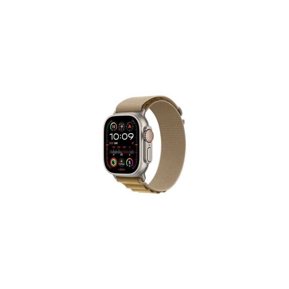 Watch Ultra 2 LTE 49mm Ti + Tan Alpine Loop - M