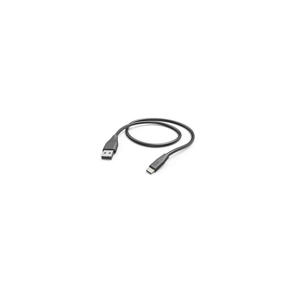 Kaabel Hama USB A - USB C, 1,5m, must