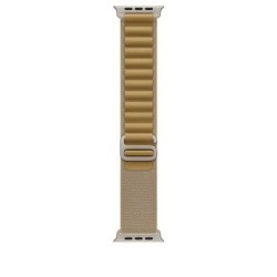 49mm Tan AlpineLoop -Medium - Natural Titanium Finish