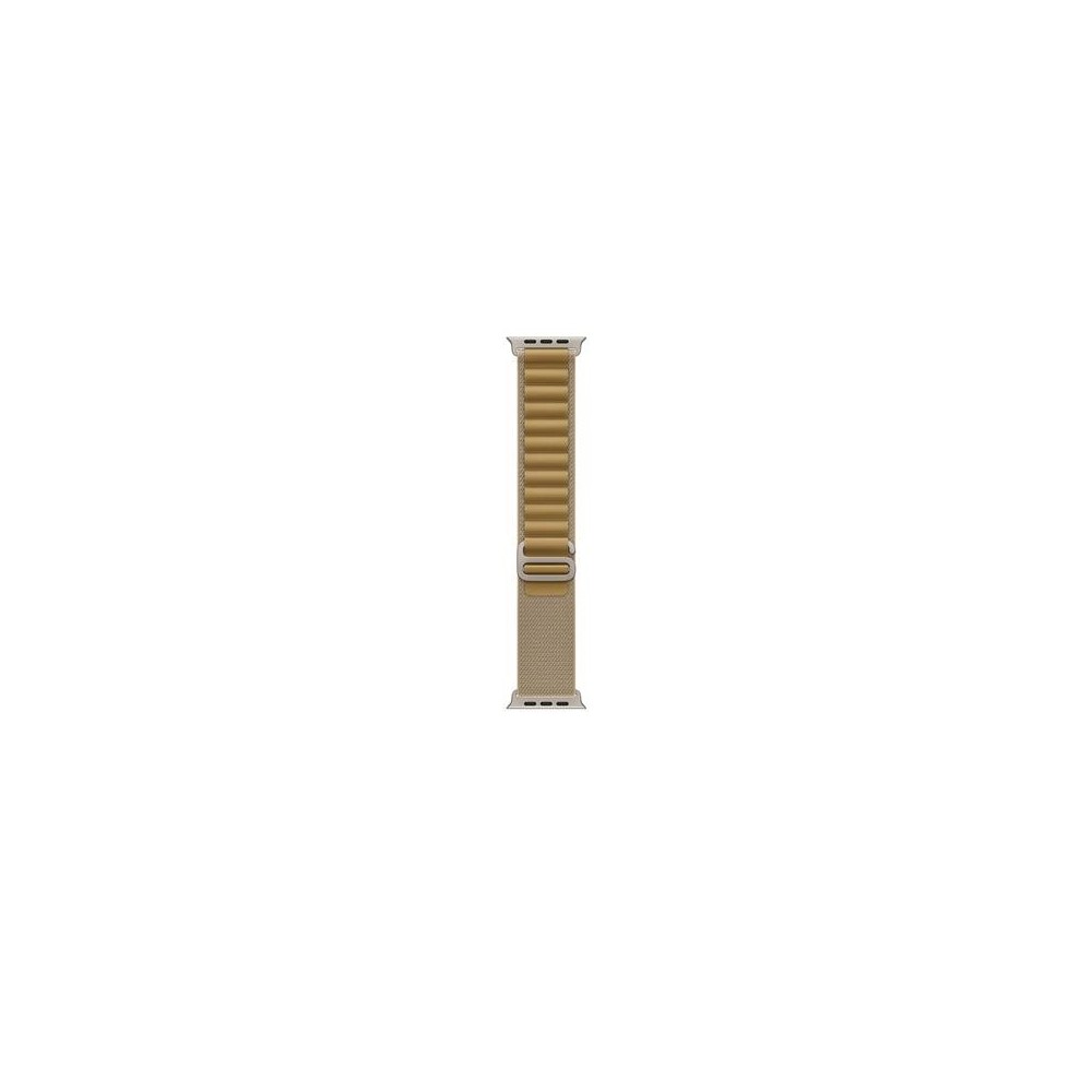 49mm Tan AlpineLoop -Medium - Natural Titanium Finish
