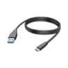 Kaabel Hama USB-C to USB-A, USB 2.0 3m, must