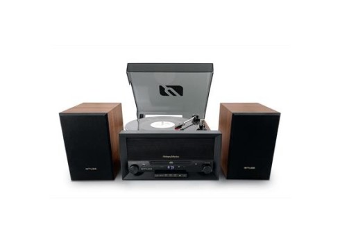 Muusikakeskus Muse, retro, CD-USB,BT, Vinüül, must