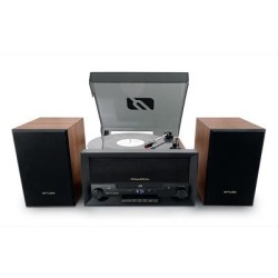 Muusikakeskus Muse, retro, CD-USB,BT, Vinüül, must