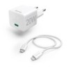 Vooluadapter Hama 20W Kit Lightning,  White