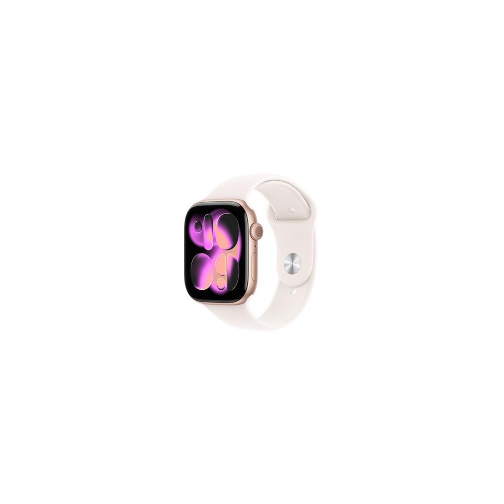 Apple Watch 11GPS46mmRose Gold Alu, Pink Sport Band, S-M