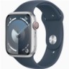 Apple Watch 9 Cellular 45mm Silver-Storm Blue Sport Band M-L