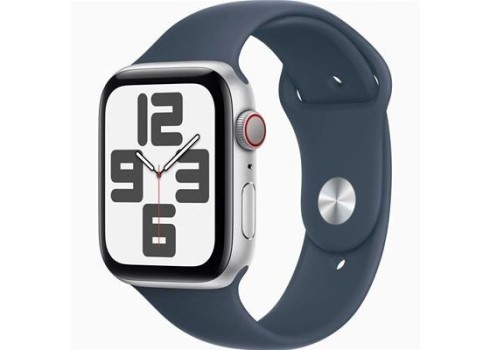 Apple Watch SE2 Cellular 44mm Silver-blue sport band M-L