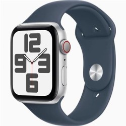 Apple Watch SE2 Cellular 44mm Silver-blue sport band M-L