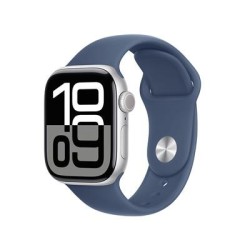 Watch 10 GPS 42mm Silver Alu + Denim Sport Band - M-L