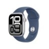 Watch 10 GPS 42mm Silver Alu + Denim Sport Band - M-L