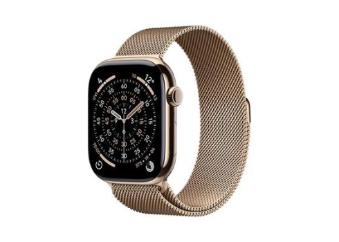 Apple Watch 115G 42mmGold Ti, Gold Milanese Loop