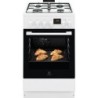 Gaasipliit elektriahjuga, Electrolux, 50cm, valge