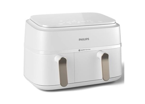 Kuumaõhufritüür kahe korviga, Philips 9,0 L, valge