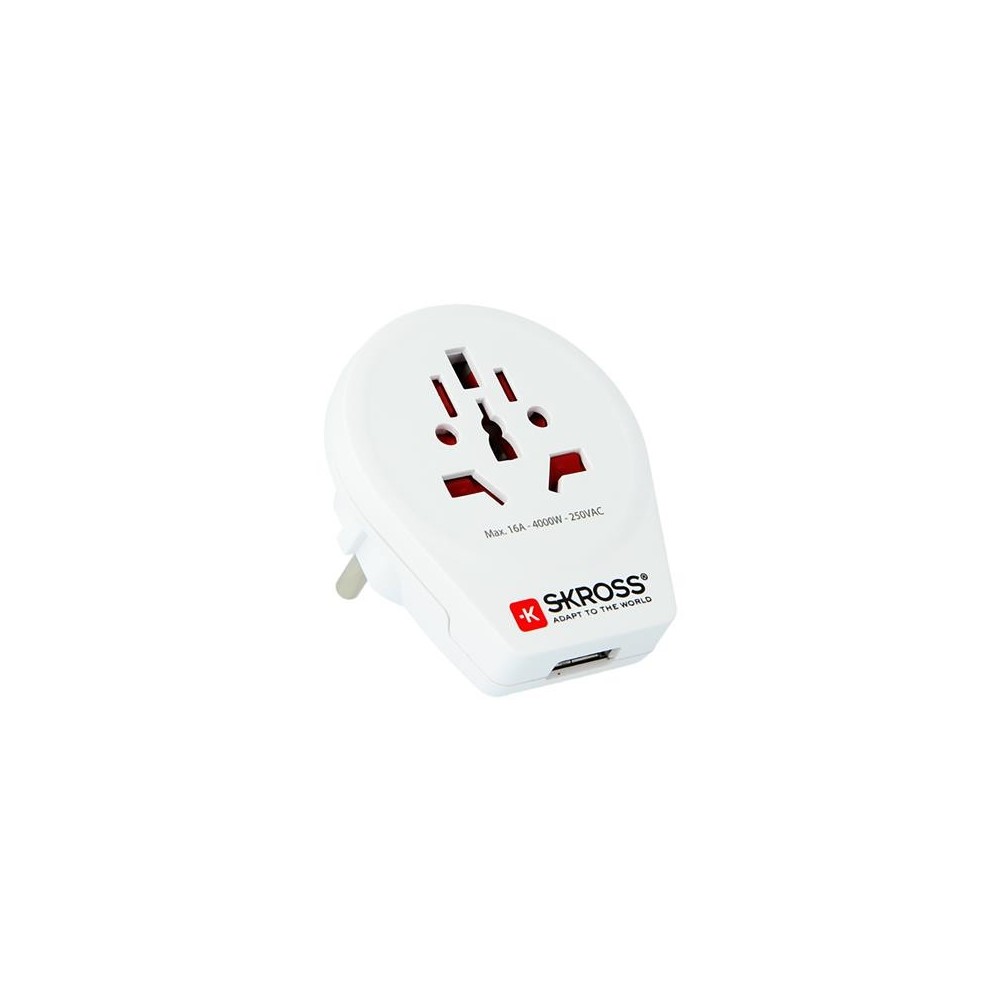 Reisiadapter Skross Euroopa + USB 1.500266