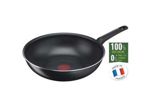 Tefal Simple Cook 28 cm Vokkpann, aluminum, must