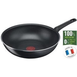 Tefal Simple Cook 28 cm Vokkpann, aluminum, must