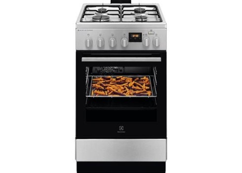 Gaasipliit elektriahjuga, Electrolux, 50cm, rst