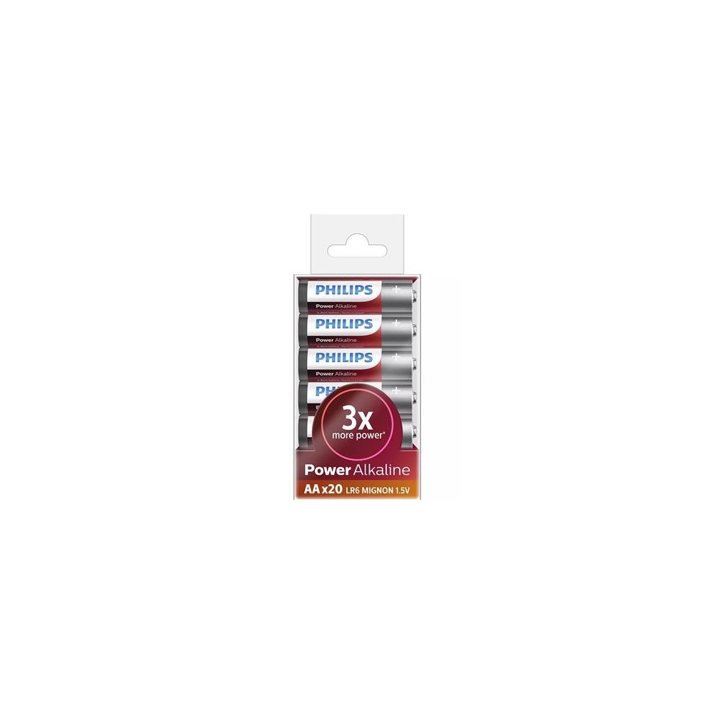 Patarei Philips LR6P AA 20tk Power Alkaline