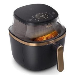 Kuumaõhufritüür, aknaga, Philips 6,2 L, must