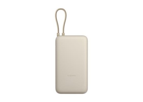 Power bank Xiaomi 20000mAh 33W, Integrated cable, Tan