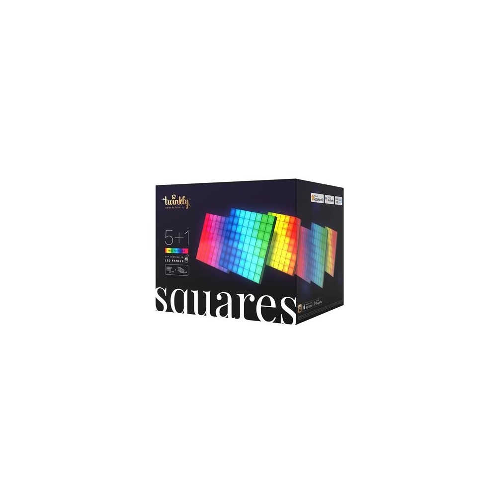 Twinkly valguspaneel Squares 7tk-0,2x0,2m-IP20 Twinkly valguspaneel Squares 7tk-0,2x0,2m-IP20