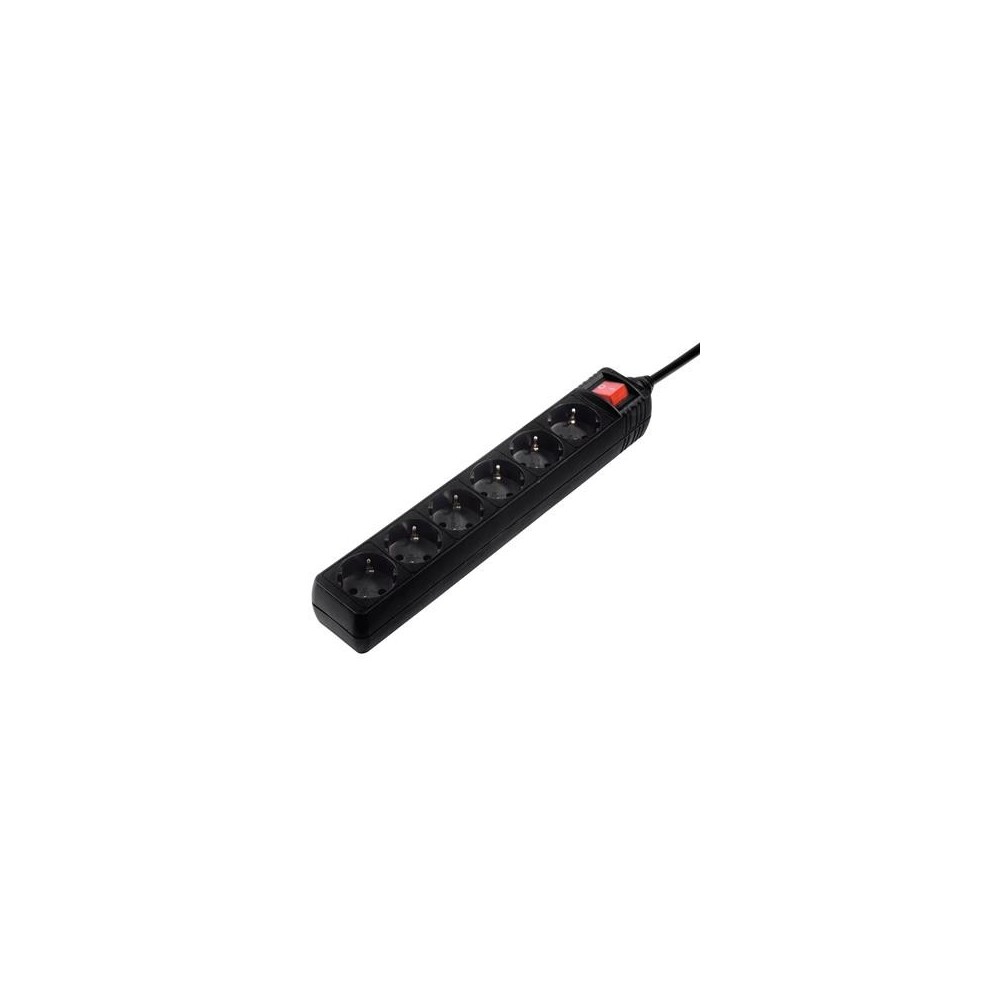 Pikendusj. Hama 6-Way, Switch, 3m, Black