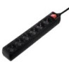 Pikendusj. Hama 6-Way, Switch, 3m, Black