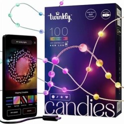 Twinkly Candies  100 Pearl-shaped, Clear Wire, USB-C