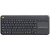 Klaviatuur Logitech K400 Plus SWE W, must