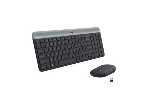 Desktop Logitech Slim Combo MK470 SWE W, must