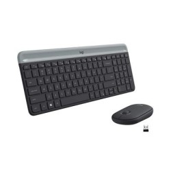 Desktop Logitech Slim Combo MK470 SWE W, must