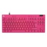 Klaviatuur Logitech Pro X TKL Rapid SWE, roosa